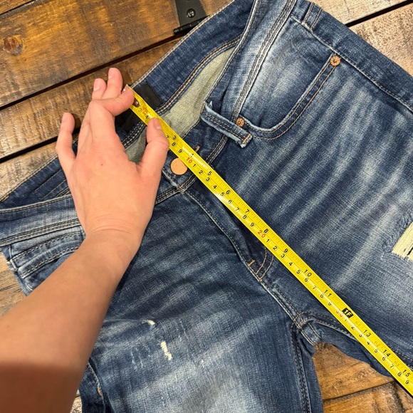 Buckle Black Fit No. 53 Malcesine Bootcut Stretch Jeans Denim Distressed 26x34 - Picture 16 of 16